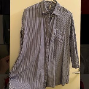 stradivarius dress with pockets 💙🤍